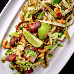 Salad: United States – Ballpark Snap Slaw with Lime-Chili Vinaigrette recipe