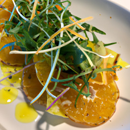 Salad: United States – Shaved Fennel, Orange and Arugula Salad with Lemon-Caper Vinaigrette recipe