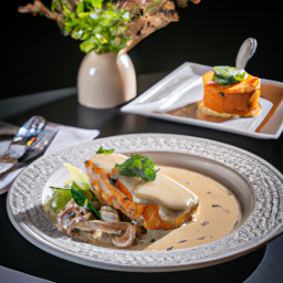 Entrée: United States – Creamy Chicken and Shiitake Sauté recipe