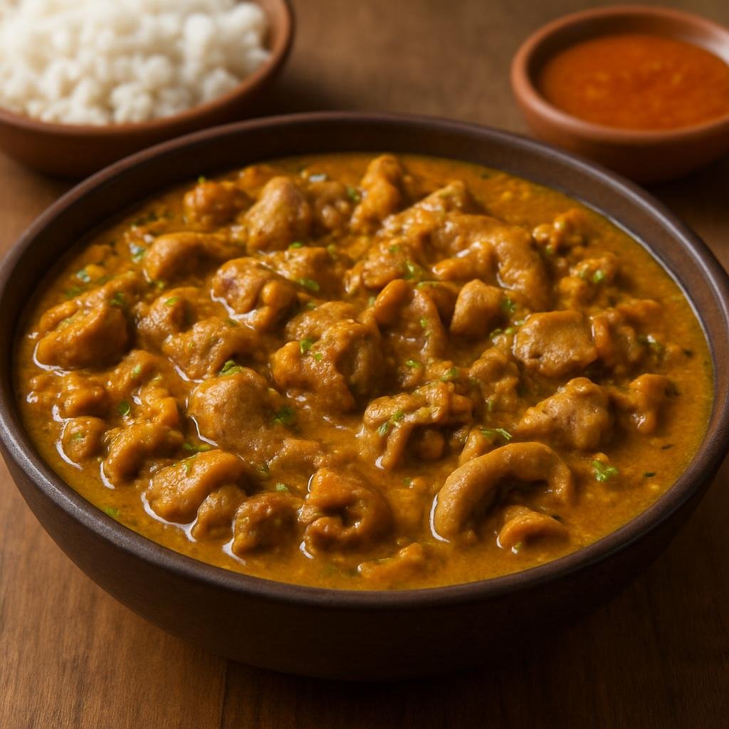Entree: Colombia – Santander – Pepitoria (Hearty Santanderean stew of pork offal thickened with toasted corn flour) recipe