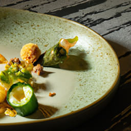 Appetizer: Japan – きゅうりのなます ▶ Kyuuri No Namasu (Crisp Cucumber-Pineapple Vinegar-Marinated Salad with Macadamia Seasoning) recipe