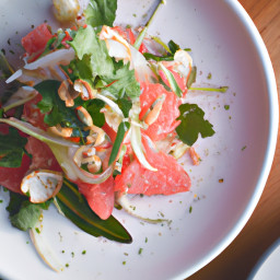 Salad: Mexico – Ensalada de Pomelo, Jícama y Hinojo (Grapefruit, Jicama, and Fennel Salad) recipe
