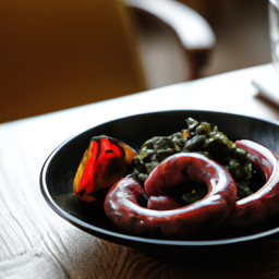 Entrée: United States – Smoked Sausage with Peppers recipe