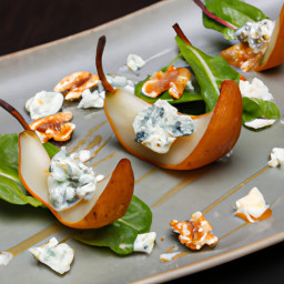 Appetizer: United States – Endive Boats with Pear, Blue Cheese and Honeyed Walnut Crunch recipe