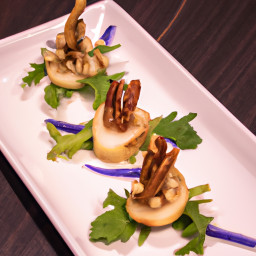 Appetizer: Belgium – Endive-Pear Bites with Walnut Gremolata recipe