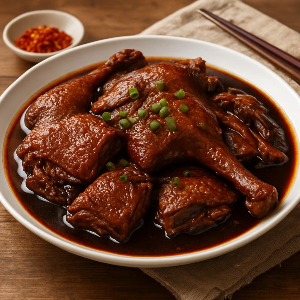 Entree: China – Hubei – 湖北卤鸭 ➤ Húběi lǔ yā (Duck braised in a savory, spiced soy-based broth characteristic of Hubei cuisine) recipe