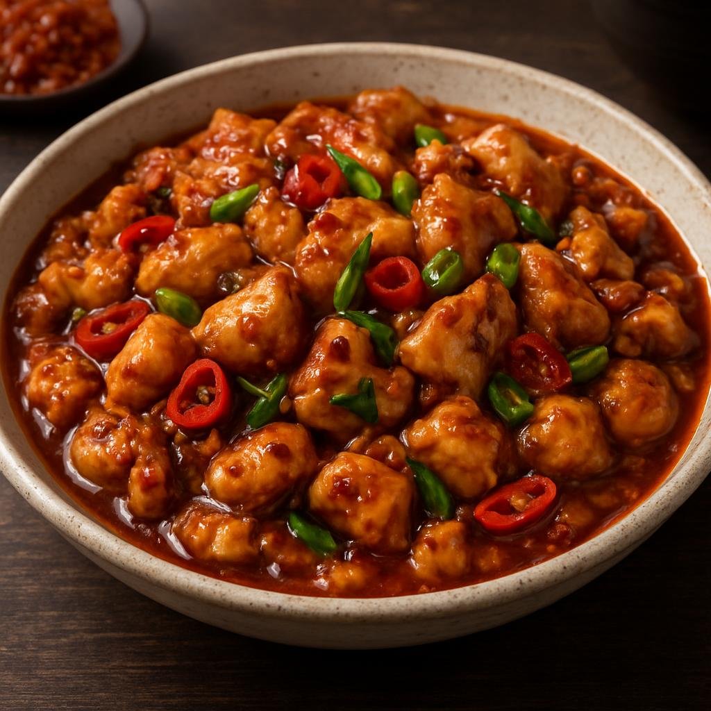 Entree: China – Hunan – 湘式酸辣鸡 ➤ Xiāng shì suānlà jī (Spicy and tangy stir-fried chicken in a Hunan-style hot and sour sauce) recipe