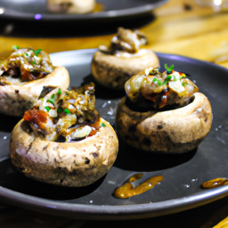 Entrée: Italy – Funghi Ripieni (Stuffed Mushrooms) recipe