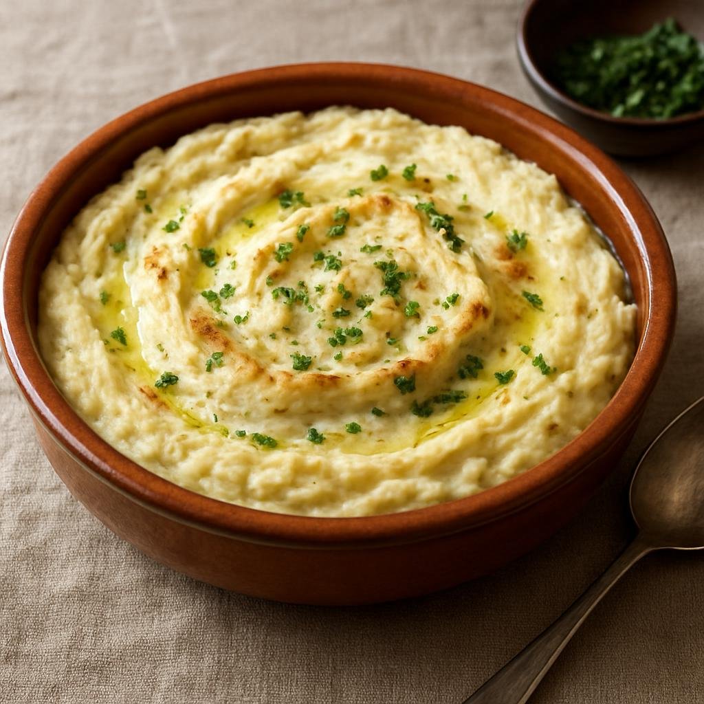 Entree: France – Languedoc-Roussillon – Brandade de Morue (A creamy emulsion of salt-cured cod and olive oil blended with potatoes to make a rich purée) recipe