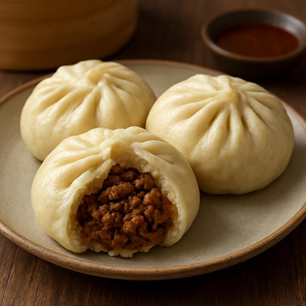 Entree: China – Inner Mongolia – 羊肉包子 ➤ Yángròu bāozi (Soft steamed yeast buns filled with seasoned lamb) recipe