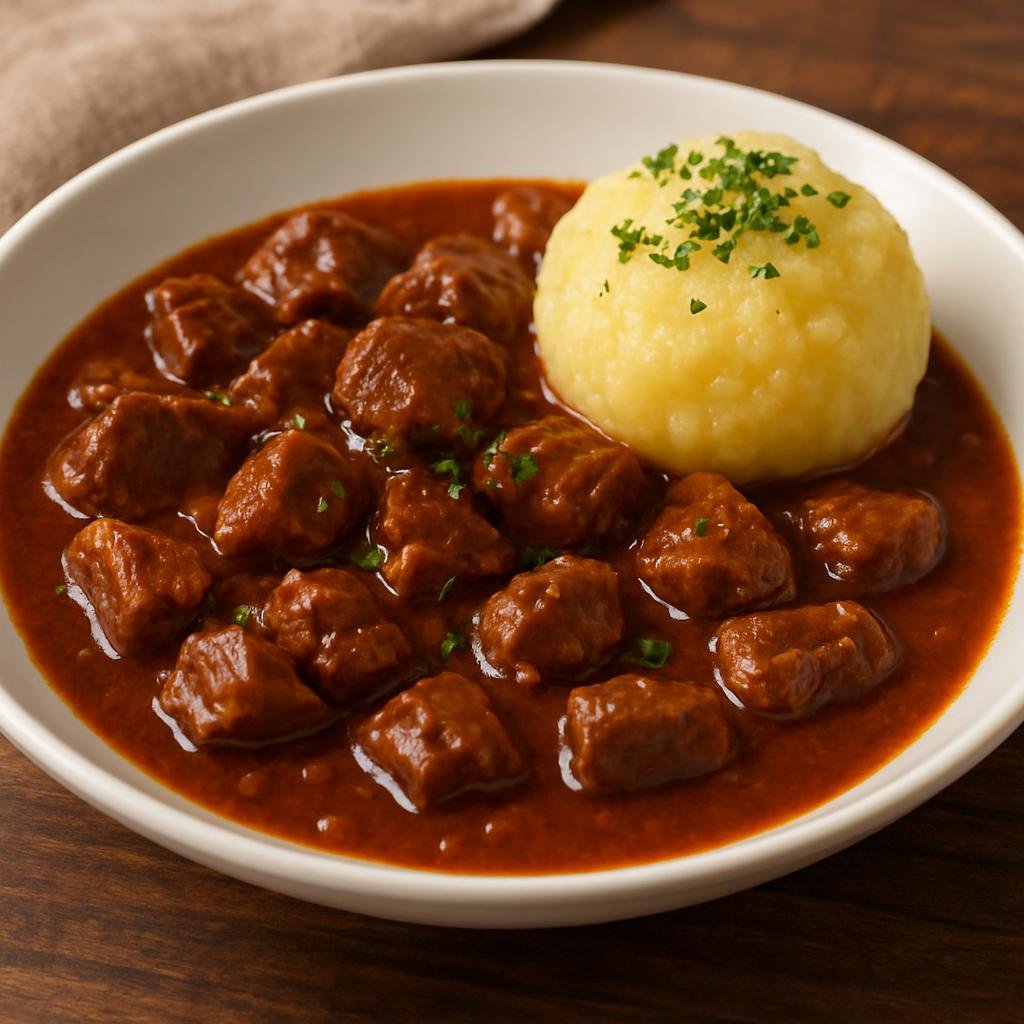 Entree: Germany – Westphalia – Töttchen (Westphalian braised meat stew in a tangy-sweet brown sauce) recipe
