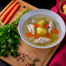 Entrée: United States – Chicken Soup with Vegetables recipe
