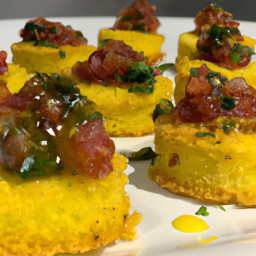 Appetizer: Italy – Polenta Croccante (Crispy Polenta Bites) recipe