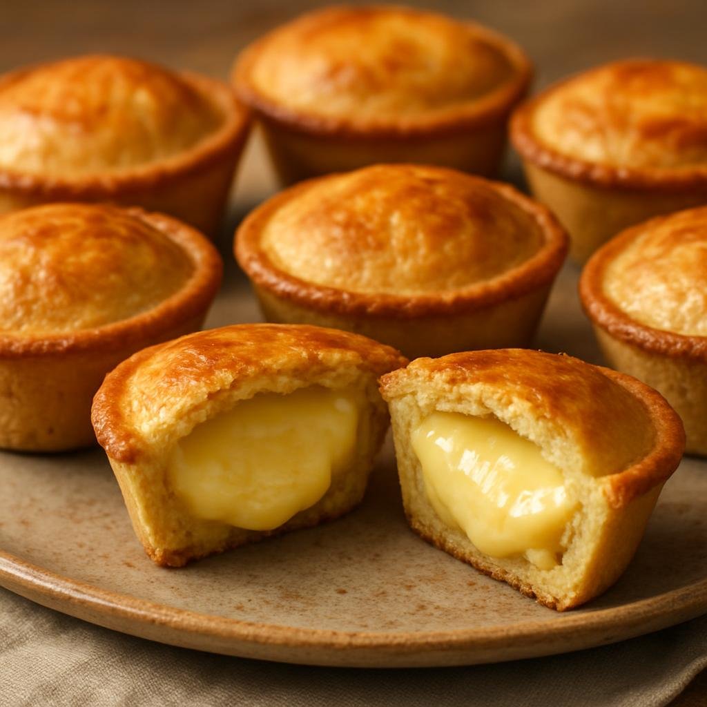 Entree: Italy – Puglia – Pasticciotto Leccese (Small Lecce-style baked shortcrust pastries filled with rich vanilla egg custard) recipe