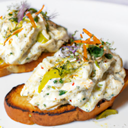 Appetizer: United States – Celeriac-Apple Remoulade Toasts recipe