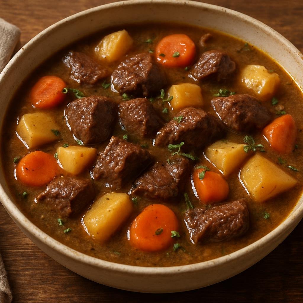 Entree: United States – Native American / Indigenous – Venison Stew (Hearty stew of venison and Indigenous-root vegetables simmered with herbs) recipe