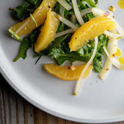 Salad: United States – Citrus-Fennel Arugula Salad with Sherry-Lemon Vinaigrette recipe
