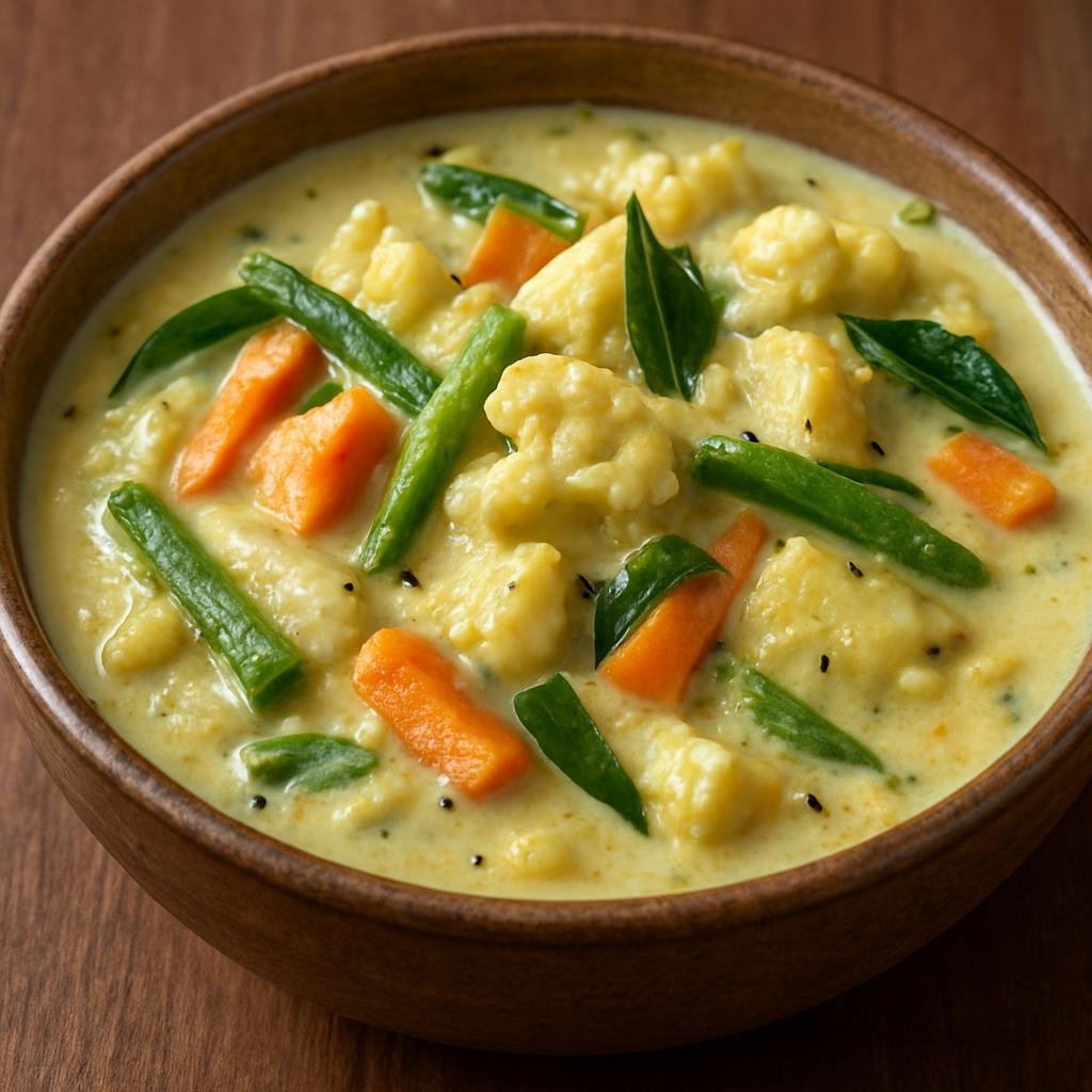 Entree: India – Kerala Travancore – അവിയൽ ➤ Aviyal (Kerala mixed-vegetable stew in spiced coconut and yogurt) recipe