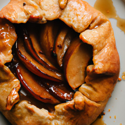 Dessert: United States – Rustic Apple Galette with Caramel Drizzle recipe