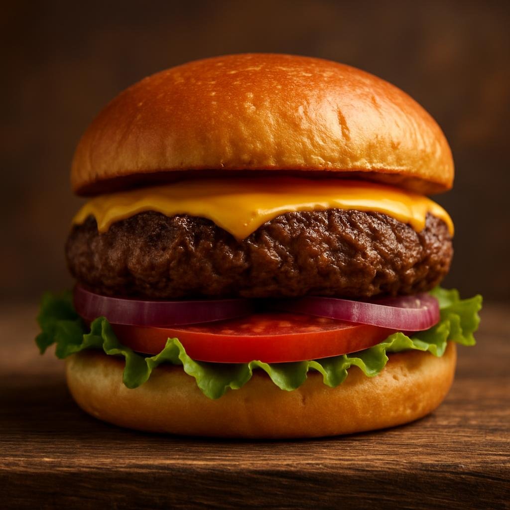 Entree: United States – Rocky Mountain West – Bison Burger (Grilled ground bison patty served on a bun with classic toppings) recipe