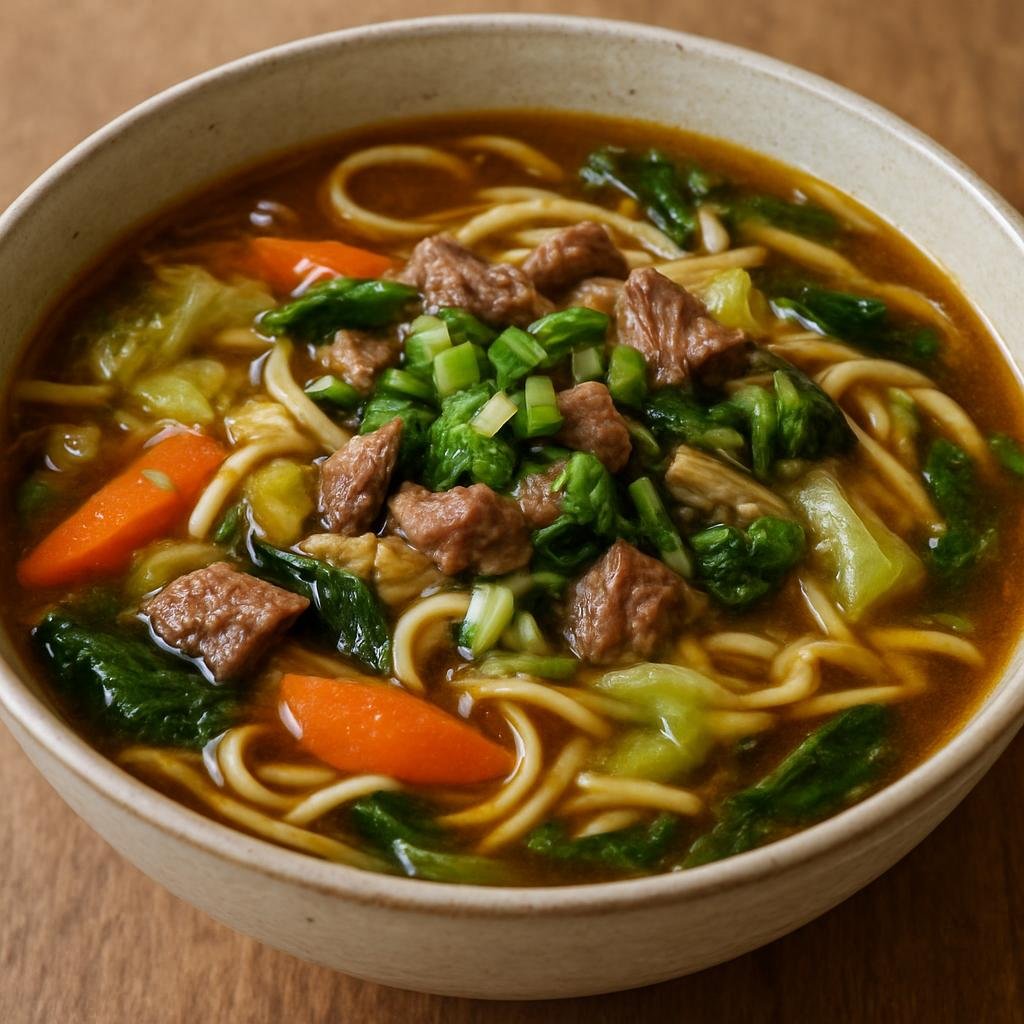 Entree: China – Tibet – ཐུག་པ་ ➤ thukpa (Hearty Tibetan noodle soup of meat and vegetables in a savory broth) recipe