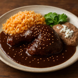Entree: Mexico – Puebla – Mole Poblano (Pueblan mole with chicken) recipe