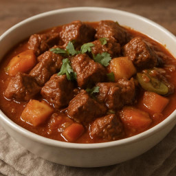 Entree: Mexico – Northern Mexico – Carne Guisada (Mexican Braised Chuck Beef) (Braised beef stew) recipe