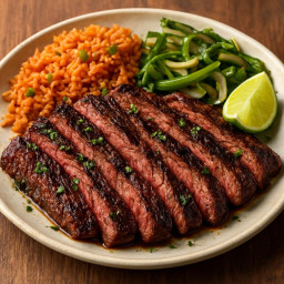 Entree: Mexico – Arrachera-style Hanger Steak (Mexican) (Grilled marinated hanger steak, Mexican-style) recipe