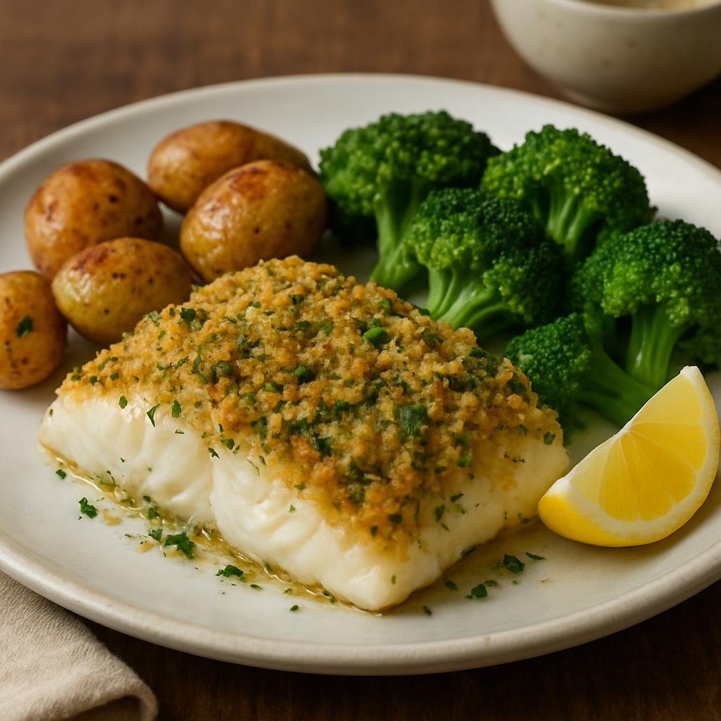 Entree: United States – Alaska – Baked Alaska Halibut recipe