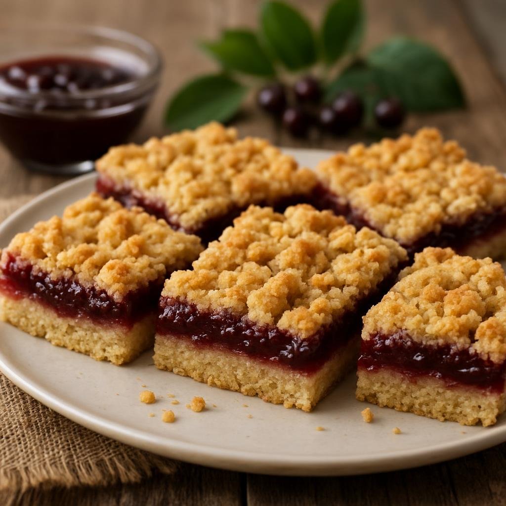 Dessert: United States – Great Plains United States (South Dakota) – Chokecherry Jelly Bars recipe