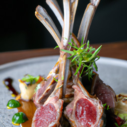 Entrée: United States – Grilled Rack of Lamb with Balsamic and Honey Glaze recipe