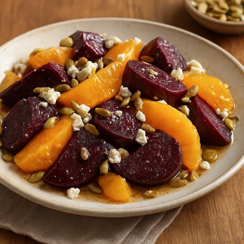 Salad: Mexico – Puebla, Central Mexico – Ensalada de Betabel y Naranja (Beet and Orange Salad) recipe