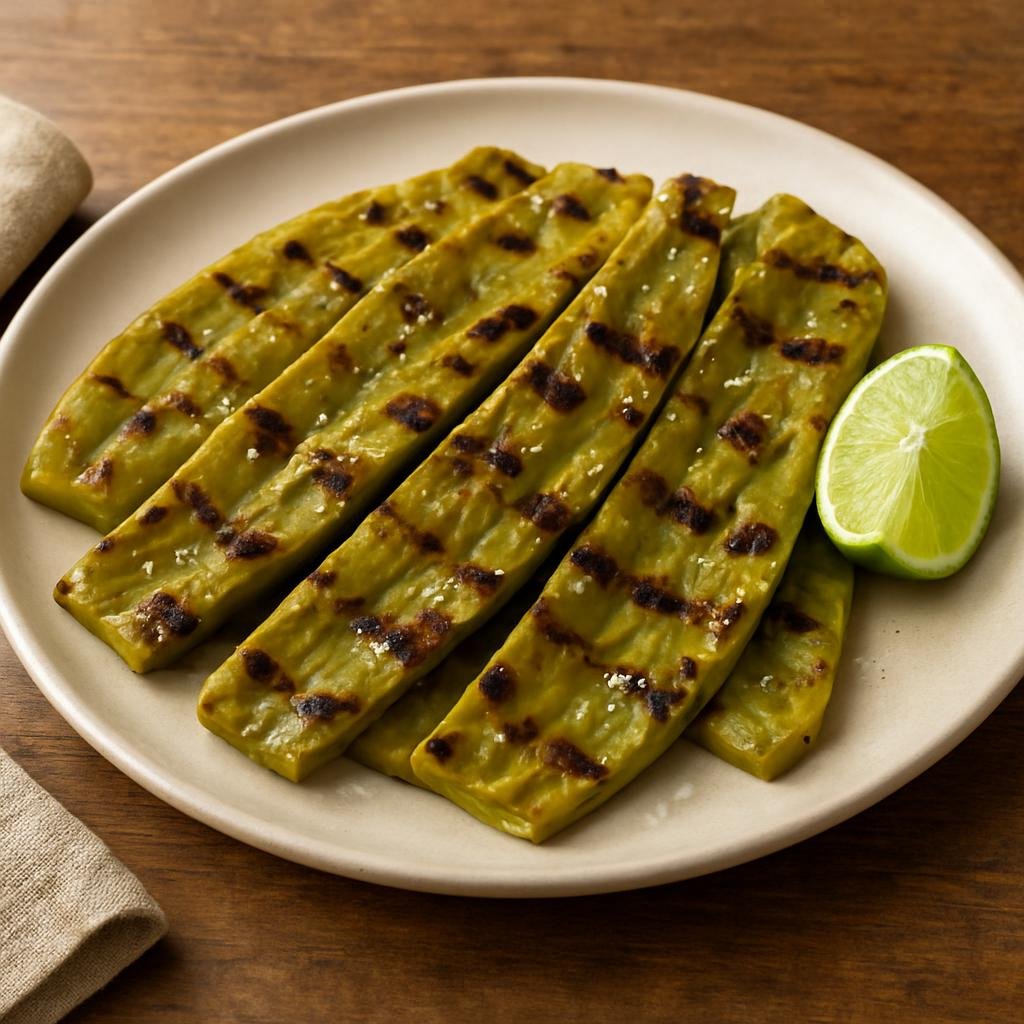 Side Dish: Mexico – Bajio Mexico (Aguascalientes) – Nopales Asados recipe