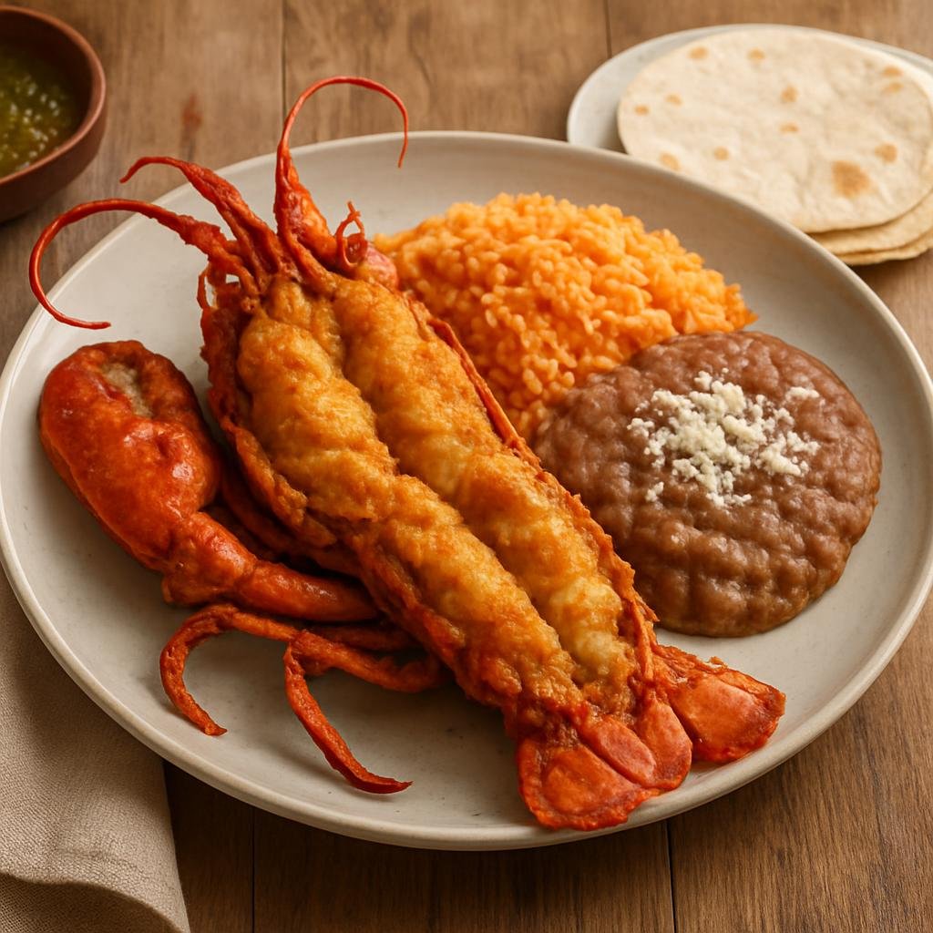 Entree: Mexico – Baja California – Langosta Puerto Nuevo (Puerto Nuevo Lobster) recipe