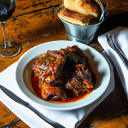 Entrée: Italy – Costine di Maiale Brasate al Pomodoro e Vino Rosso (Braised Country-Style Ribs in Tomato and Red Wine) recipe