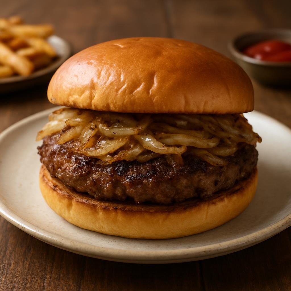Entree: United States – Oklahoma (Southern Plains United States) – Oklahoma Fried Onion Burger recipe
