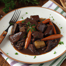Entrée: United States – Elk in Red Wine Stew recipe