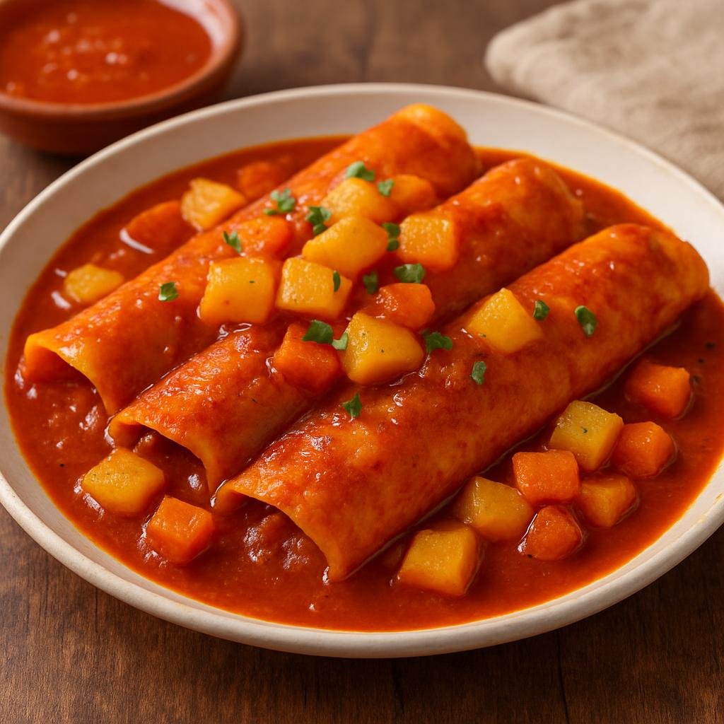 Entree: Mexico – Tamaulipas, Gulf Coast Mexico – Enchiladas Huastecas recipe