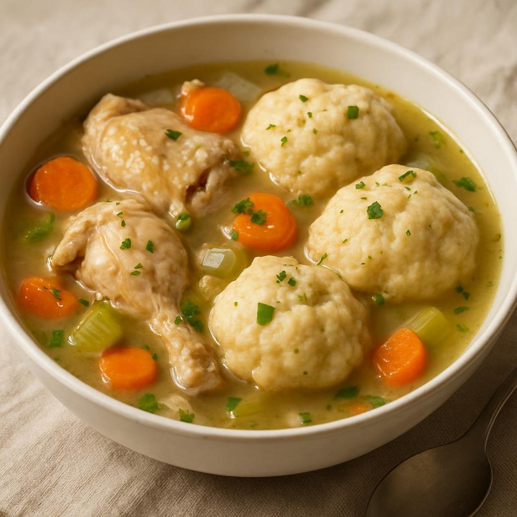 Entree: United States – Southern United States (Alabama) – Chicken and Dumplings recipe