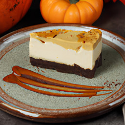 Dessert: United States – Pumpkin Cheesecake Bars with Graham Cracker Crust recipe