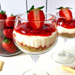 Dessert: United States – No-Bake Strawberry Cheesecake Parfaits recipe