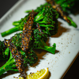 Charred Broccolini with Lemon-Pecan Gremolata recipe