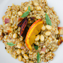 Side Dish: United States – Citrus-Juniper Farro Pilaf with Toasted Hazelnuts recipe