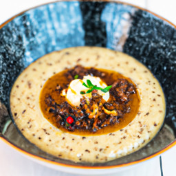 Soup: United States – Thyme-Scented Roasted Mushroom-Barley Soup with Sherry recipe