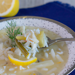 Soup: Greece – Σούπα Κριθαράκι Αιγαίου με Λεμόνι, Άνηθο και Μάραθο ▶ Soupa Kritharaki Aigaiou Me Lemoni, Anitho Kai Maratho (Aegean Lemon-Dill Orzo Soup with Fennel) recipe