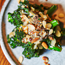 Side Dish: United States – Charred Lemon-Parmesan Broccolini with Toasted Almonds recipe