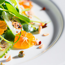 Salad: Japan – マンダリン・ポン酢のキュウリサラダ ▶ Mandarin-Ponzu No Kyuuri Sarada (Mandarin-Ponzu Cucumber Crunch Salad) recipe