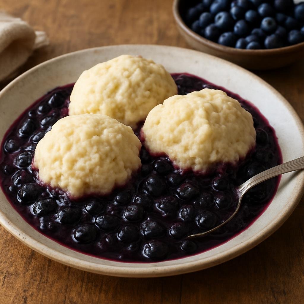 Dessert: Canada – Prince Edward Island, Atlantic Canada – PEI Blueberry Grunt recipe