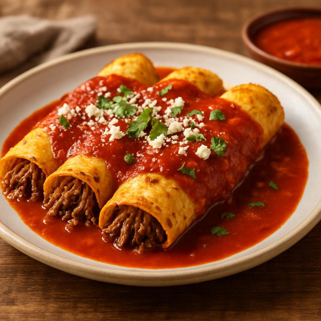 Entree: United States – Arizona – Sonoran Enchiladas recipe