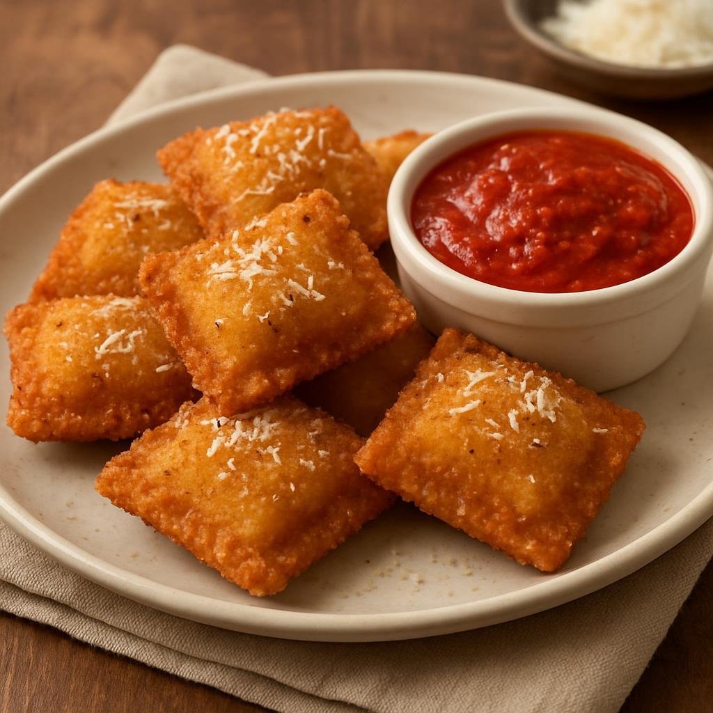 Entree: United States – Midwestern United States (Missouri) – Toasted Ravioli recipe